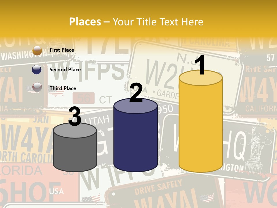 Road Retro State PowerPoint Template