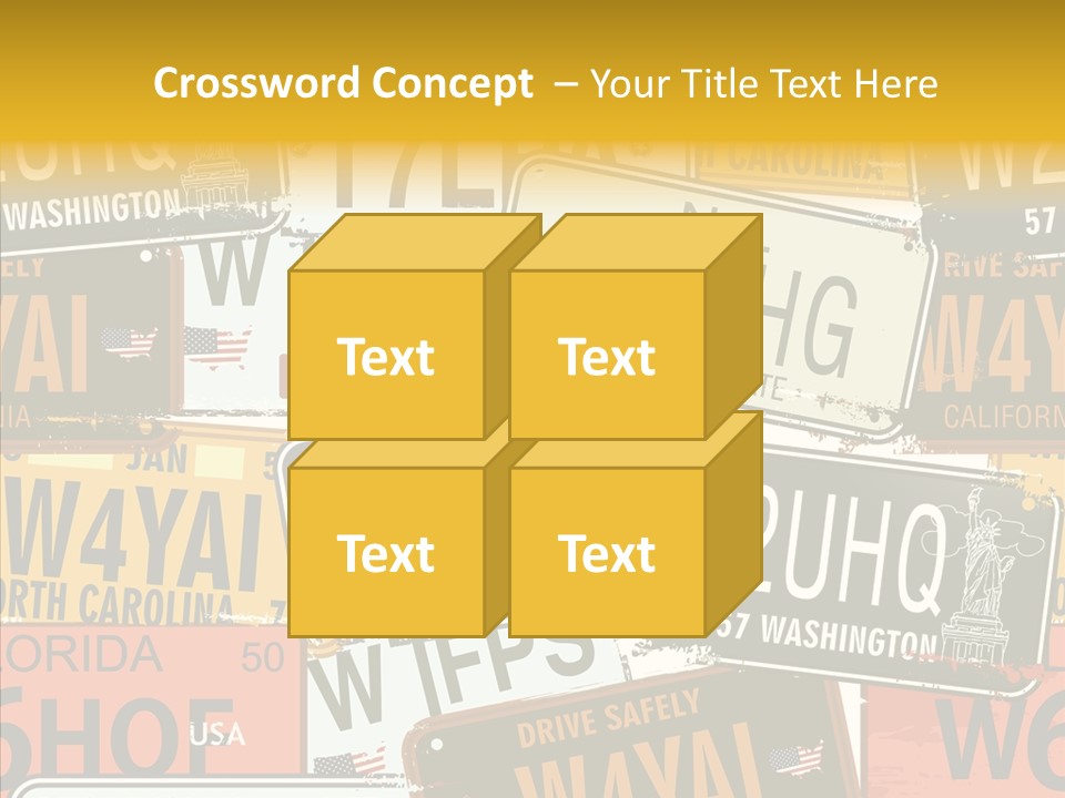 Road Retro State PowerPoint Template