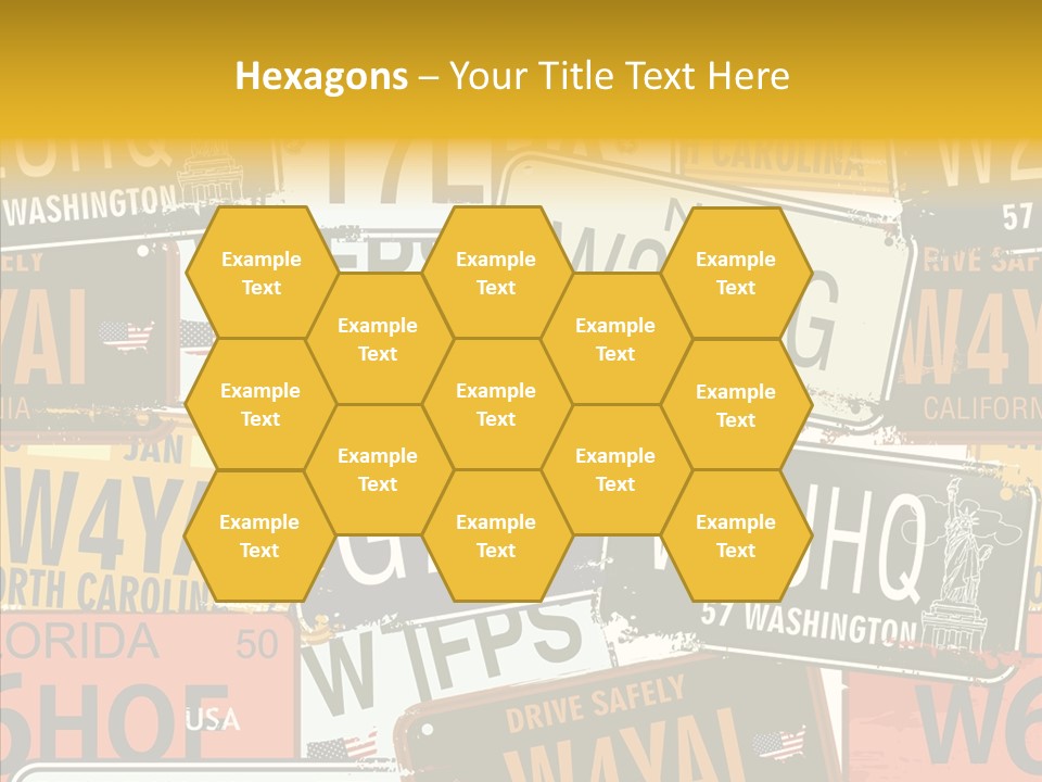 Road Retro State PowerPoint Template