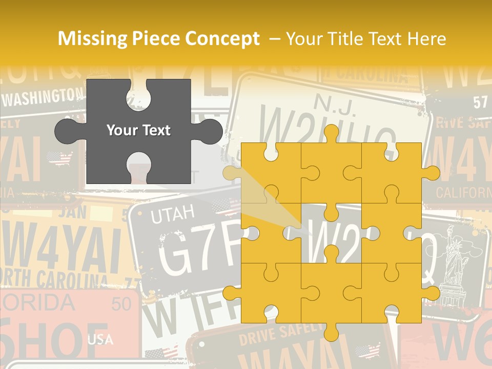 Road Retro State PowerPoint Template