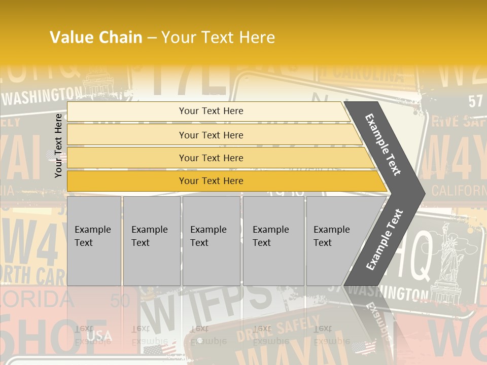 Road Retro State PowerPoint Template