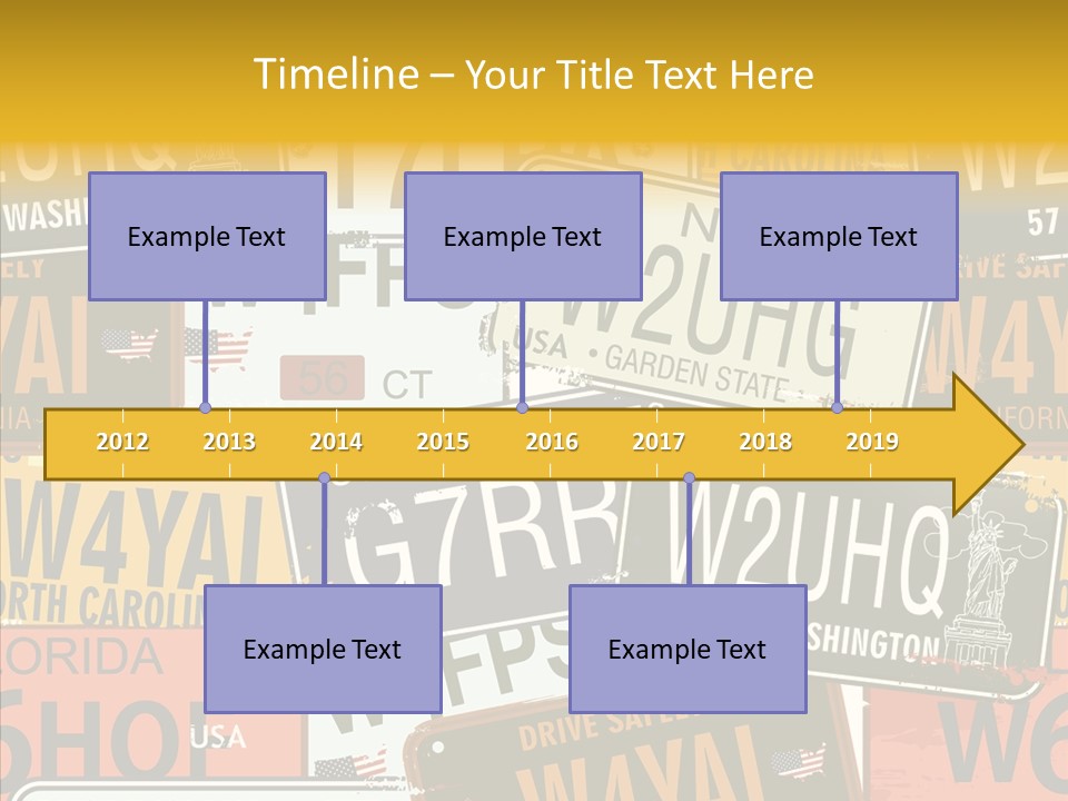 Road Retro State PowerPoint Template
