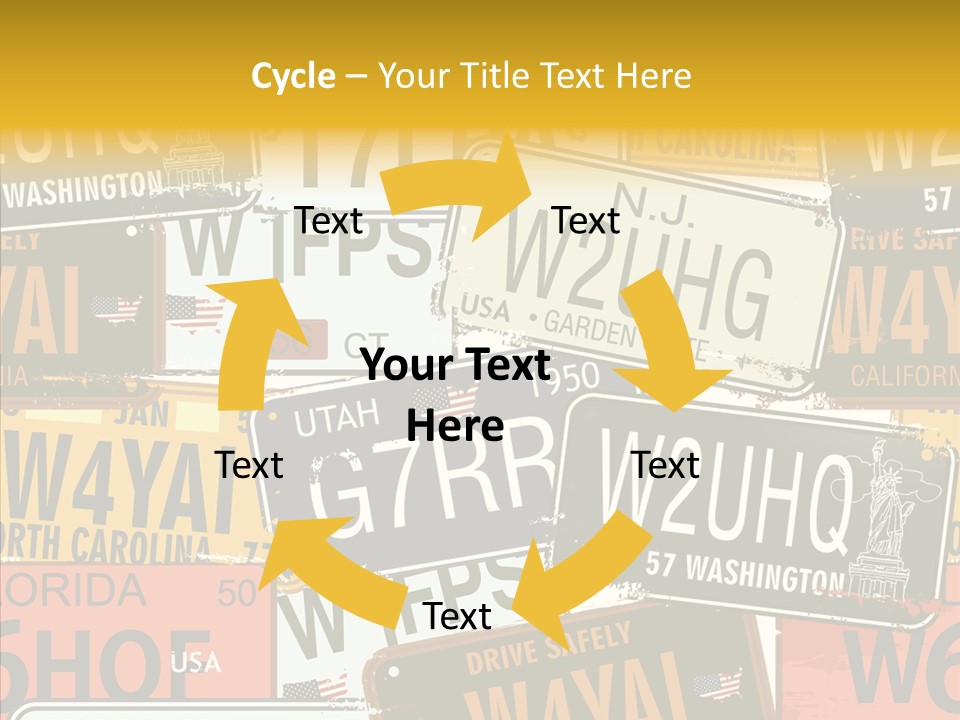 Road Retro State PowerPoint Template