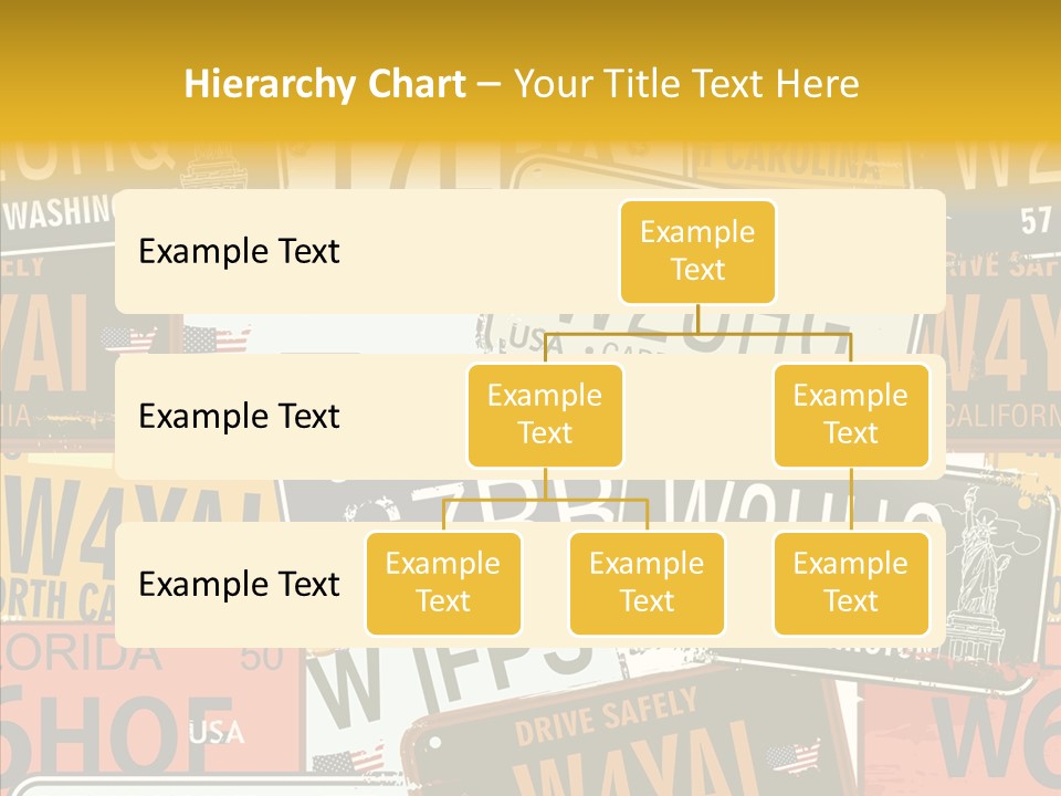 Road Retro State PowerPoint Template