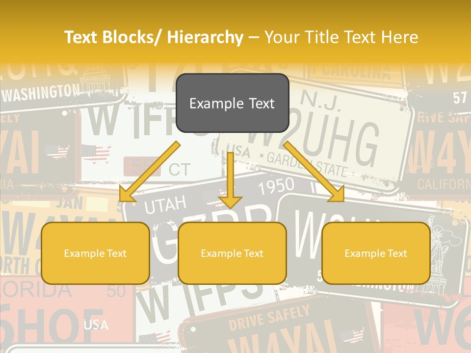 Road Retro State PowerPoint Template