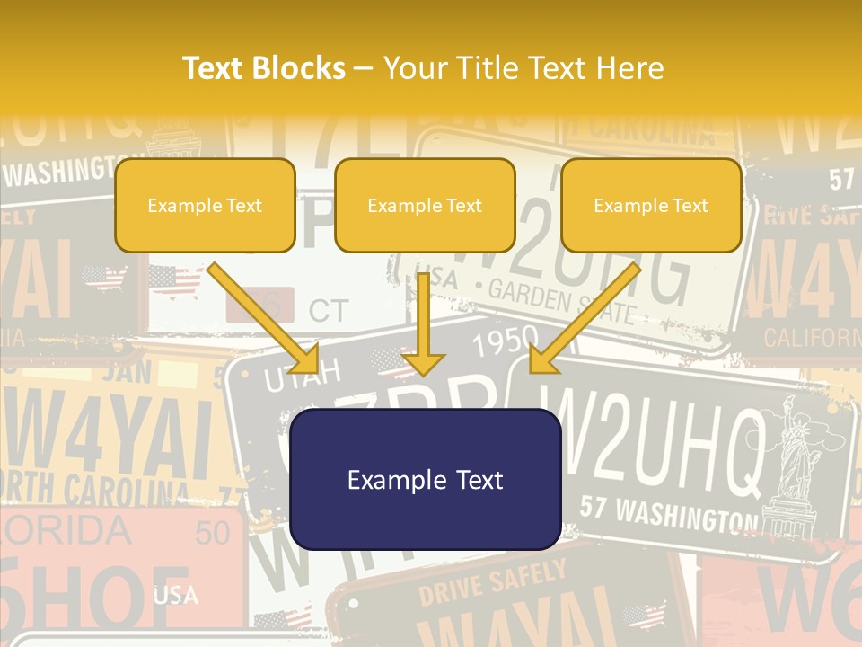 Road Retro State PowerPoint Template