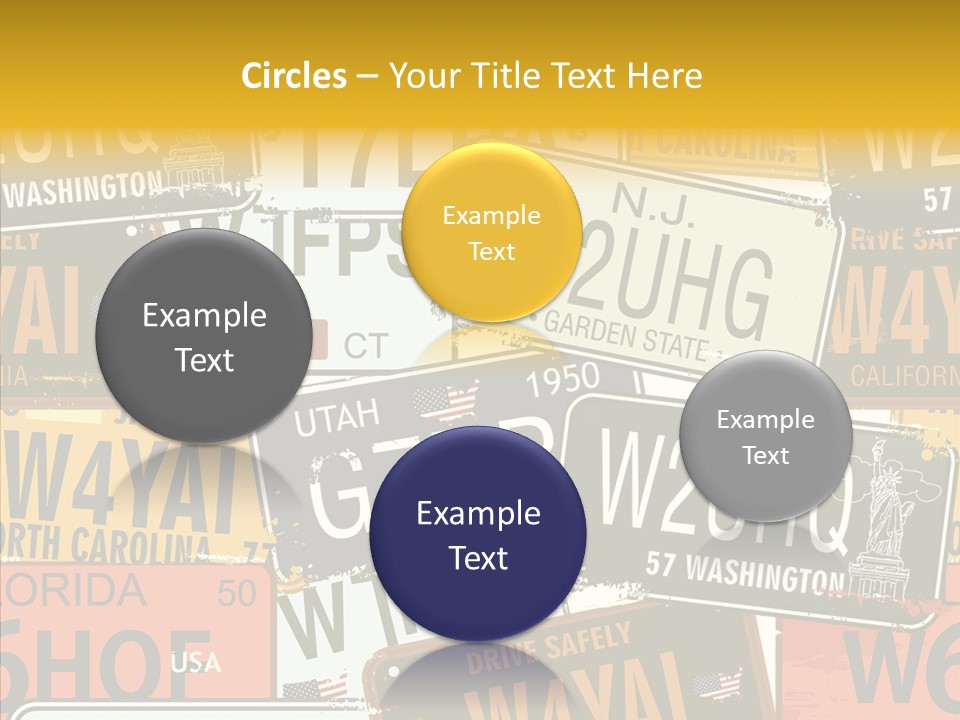 Road Retro State PowerPoint Template