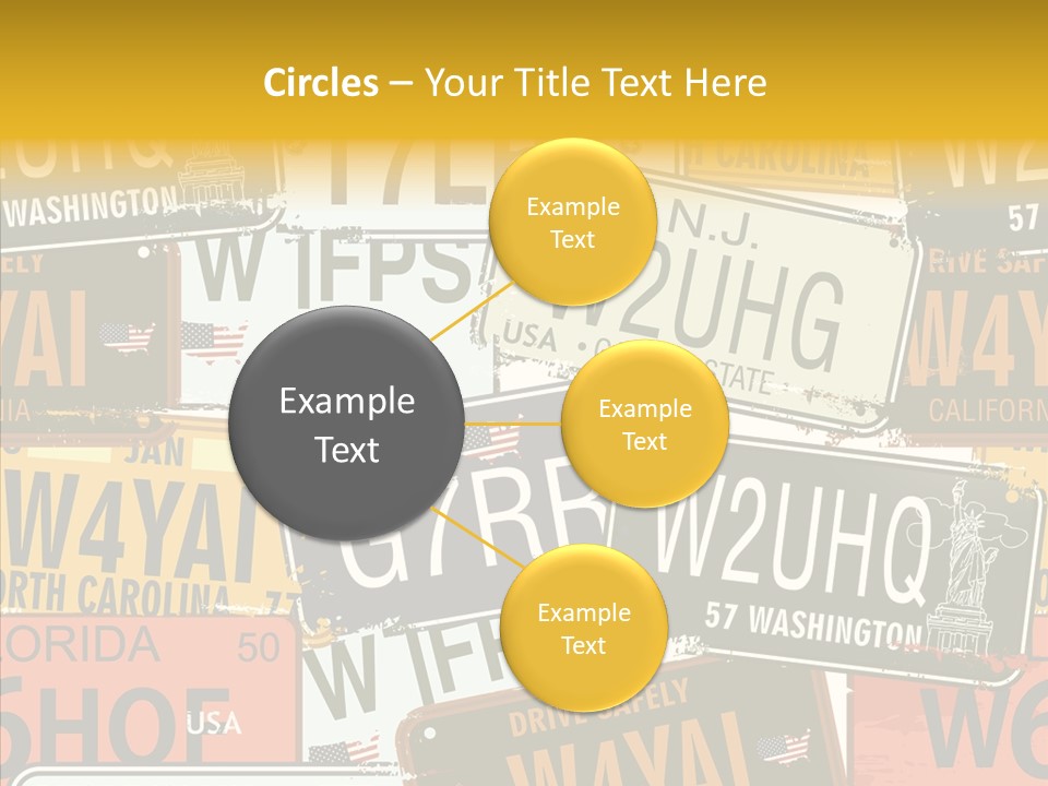 Road Retro State PowerPoint Template