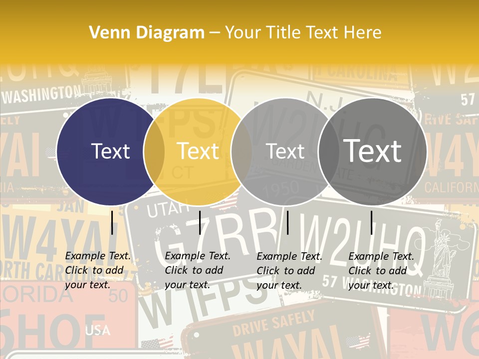 Road Retro State PowerPoint Template