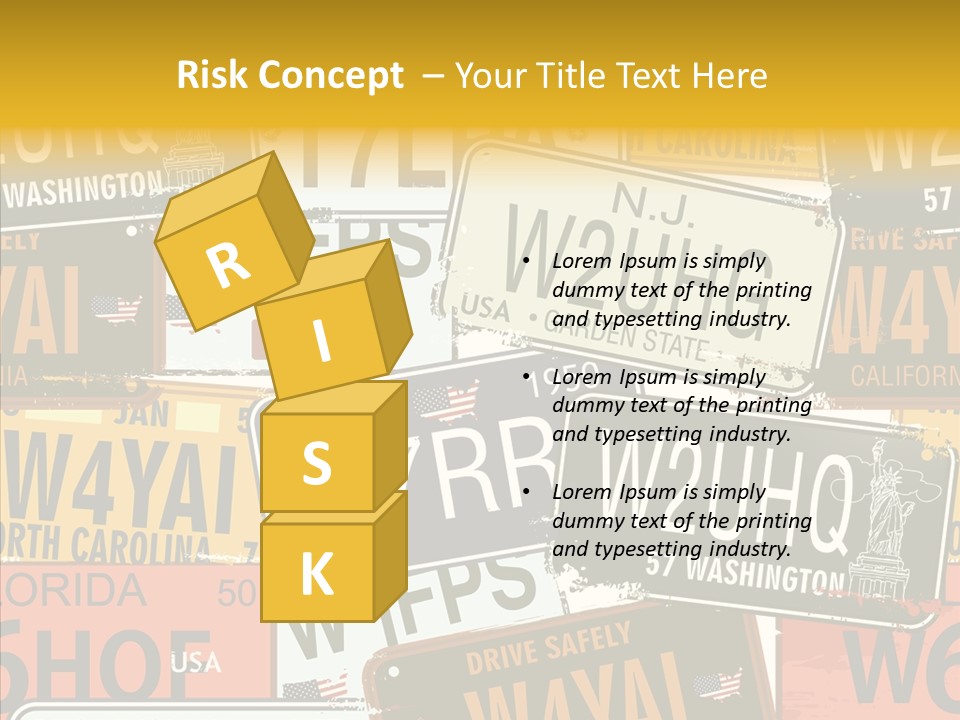 Road Retro State PowerPoint Template