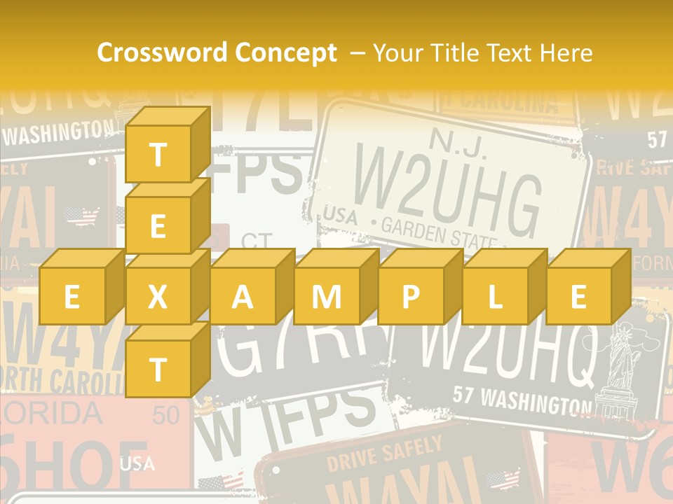 Road Retro State PowerPoint Template