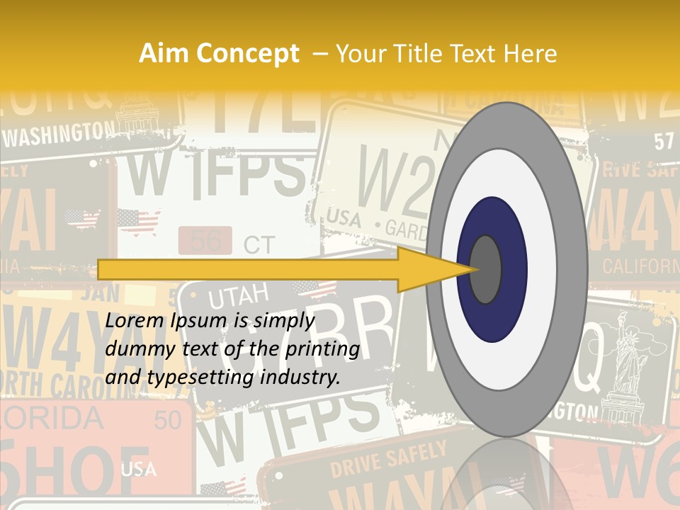 Road Retro State PowerPoint Template
