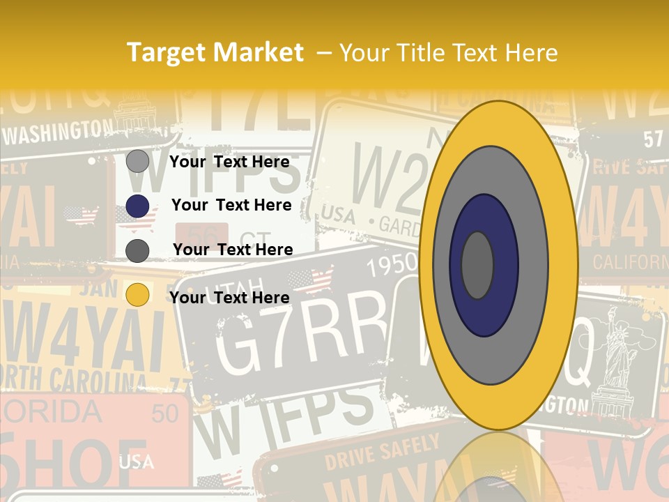 Road Retro State PowerPoint Template