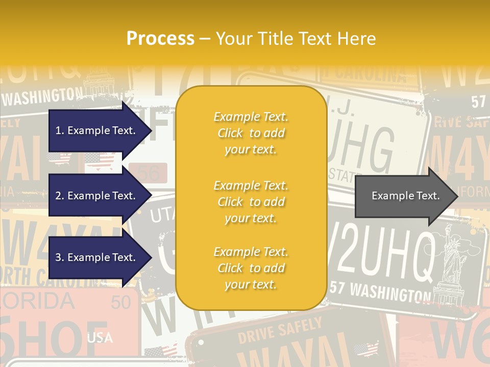 Road Retro State PowerPoint Template