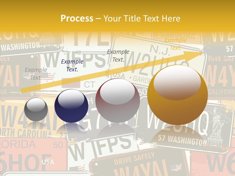 Road Retro State PowerPoint Template