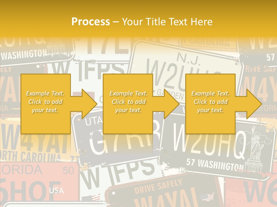 Road Retro State PowerPoint Template
