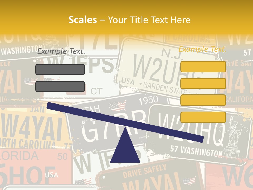 Road Retro State PowerPoint Template
