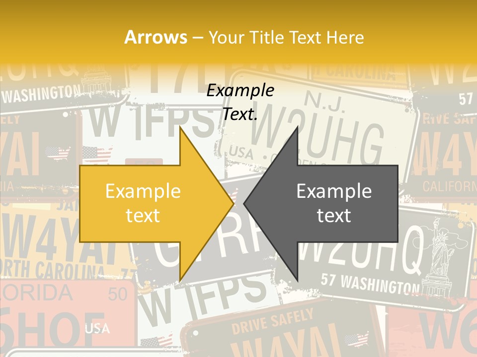 Road Retro State PowerPoint Template