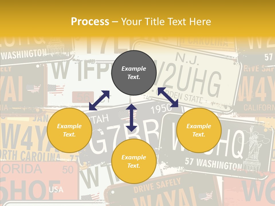 Road Retro State PowerPoint Template