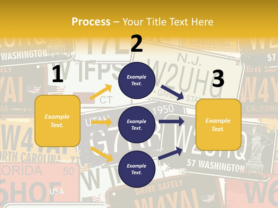 Road Retro State PowerPoint Template
