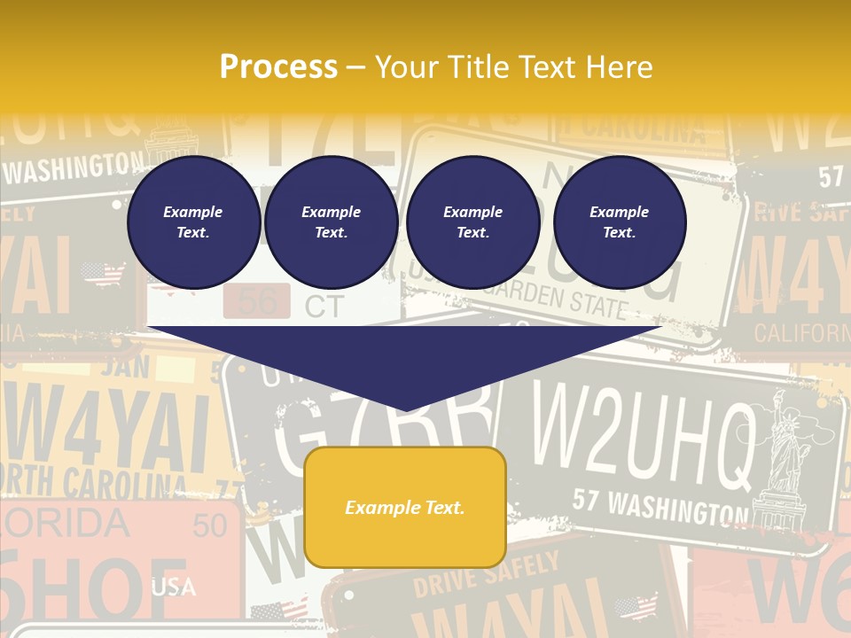 Road Retro State PowerPoint Template