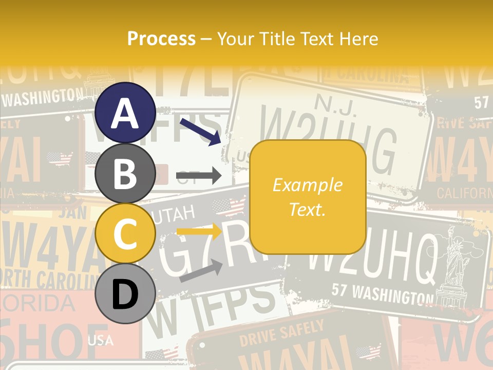 Road Retro State PowerPoint Template