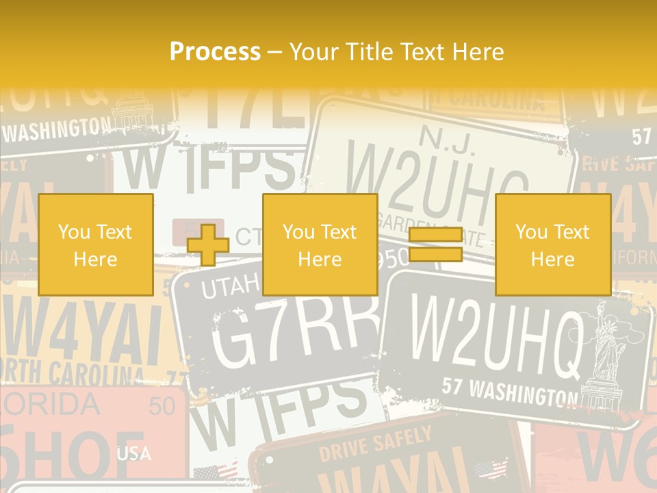 Road Retro State PowerPoint Template