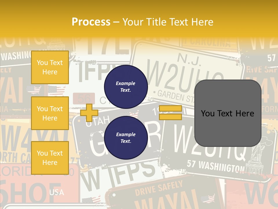Road Retro State PowerPoint Template