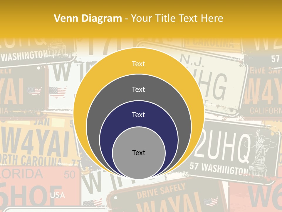 Road Retro State PowerPoint Template