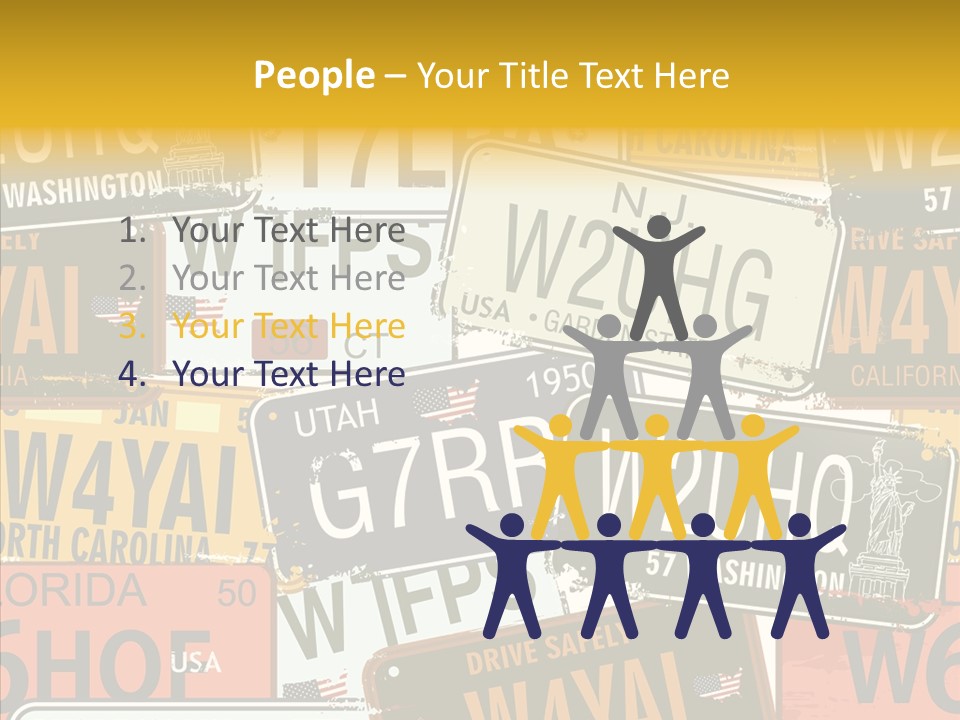 Road Retro State PowerPoint Template