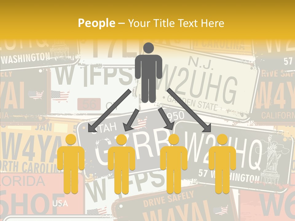 Road Retro State PowerPoint Template