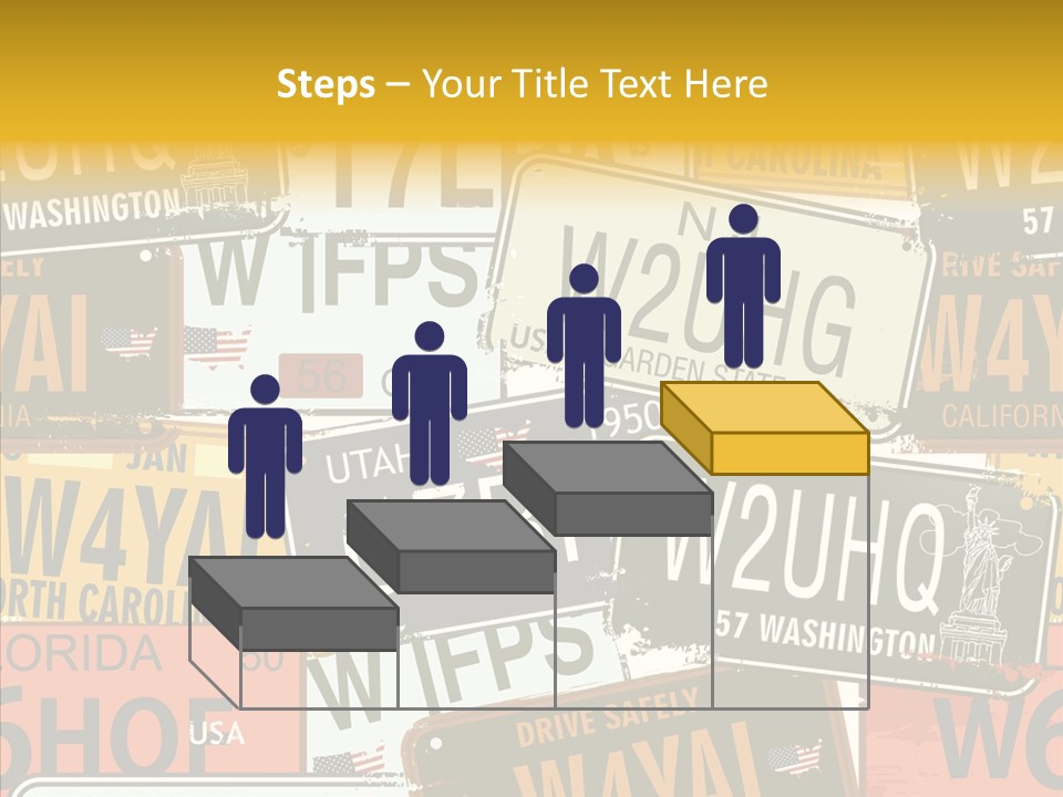 Road Retro State PowerPoint Template