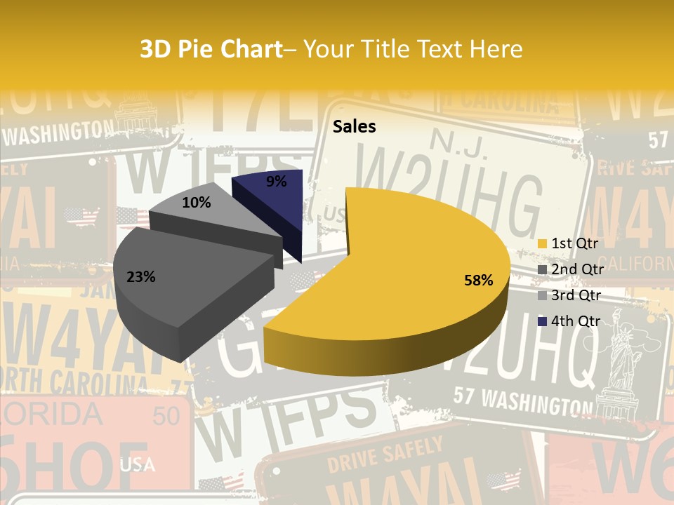 Road Retro State PowerPoint Template