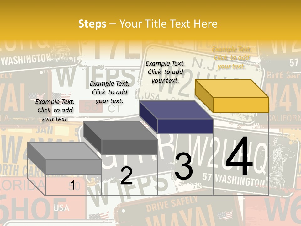 Road Retro State PowerPoint Template