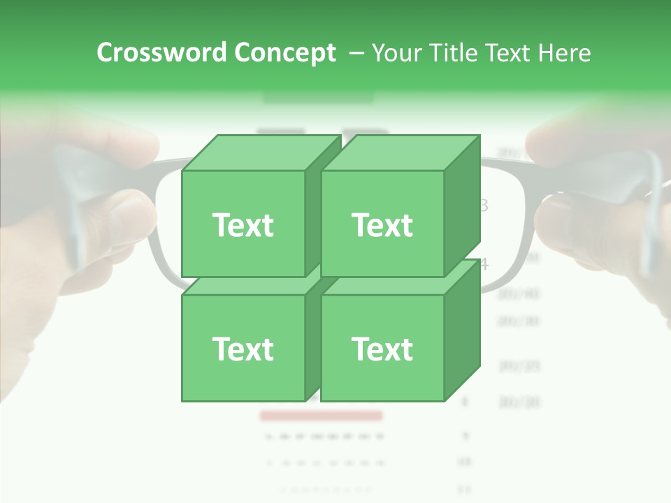 Glass Blind White PowerPoint Template