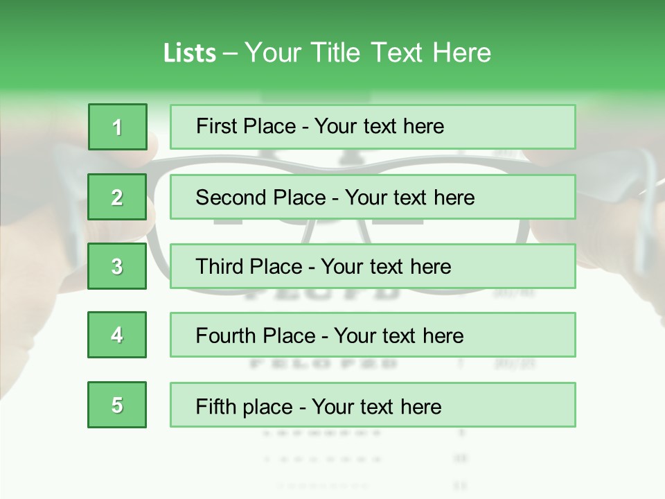 Glass Blind White PowerPoint Template