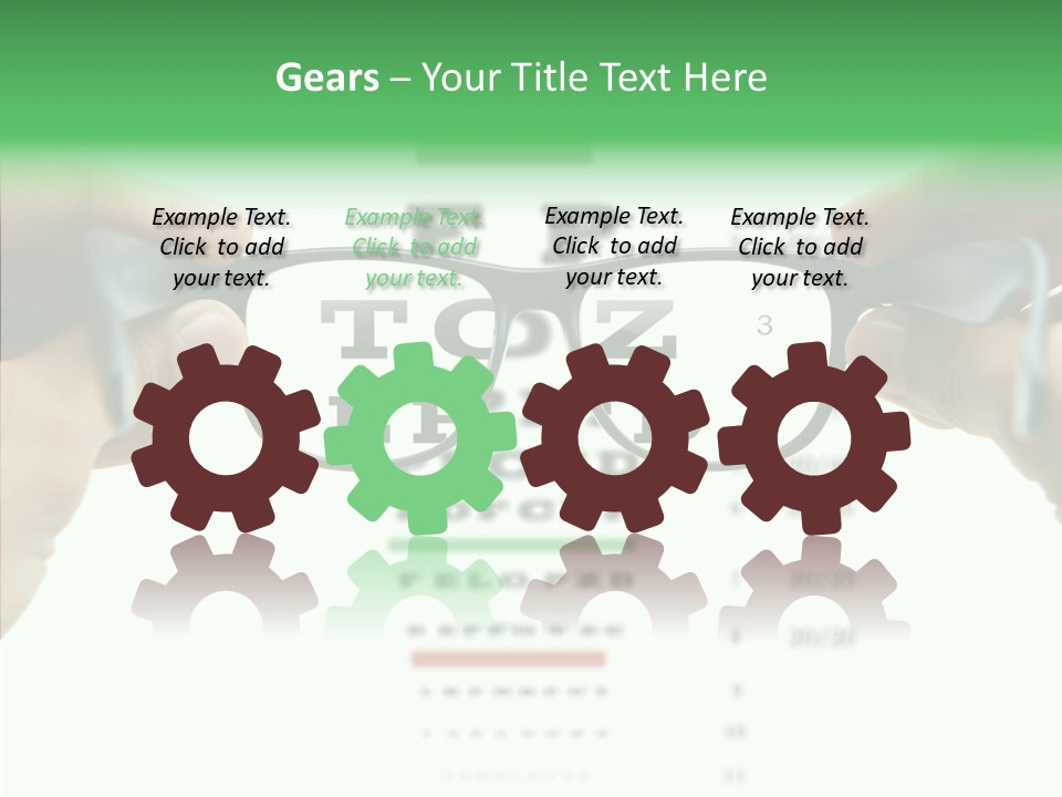 Glass Blind White PowerPoint Template