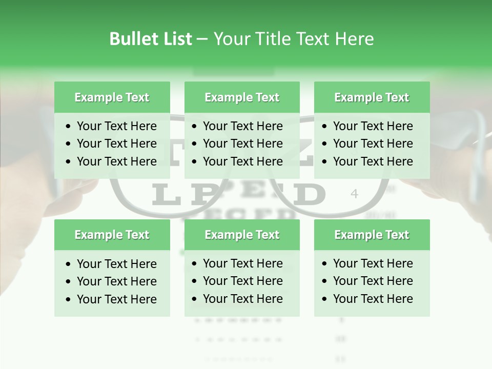 Glass Blind White PowerPoint Template