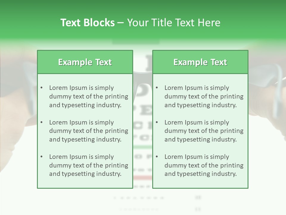 Glass Blind White PowerPoint Template
