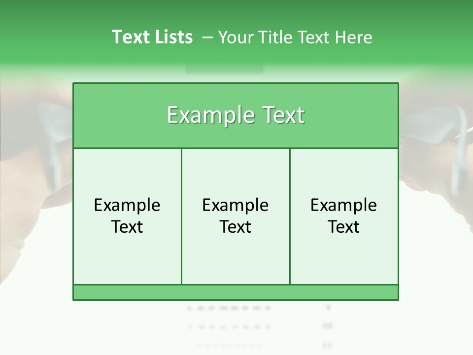Glass Blind White PowerPoint Template