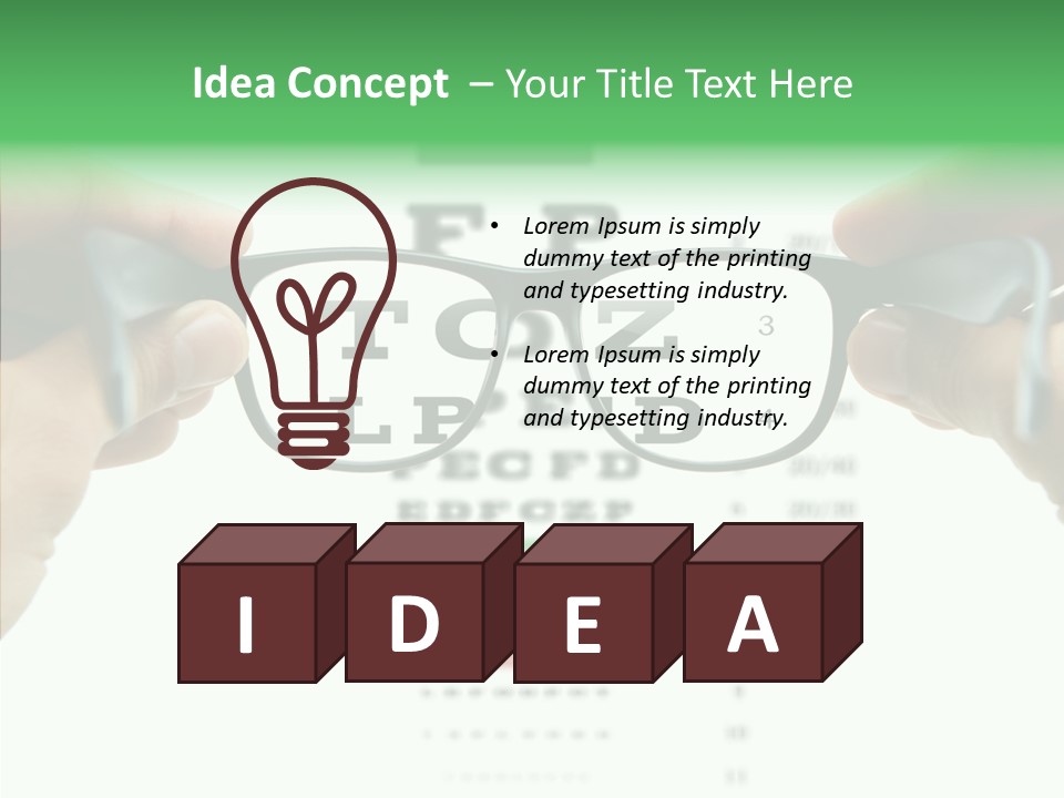 Glass Blind White PowerPoint Template