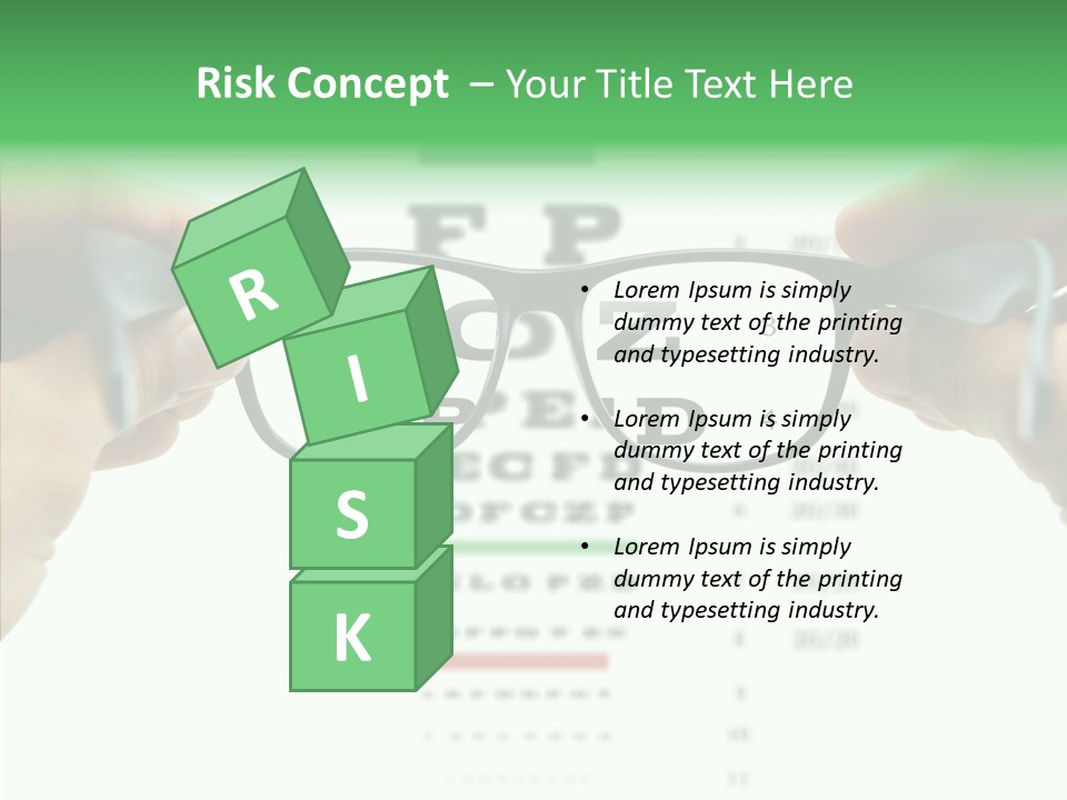 Glass Blind White PowerPoint Template