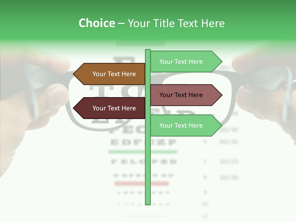 Glass Blind White PowerPoint Template