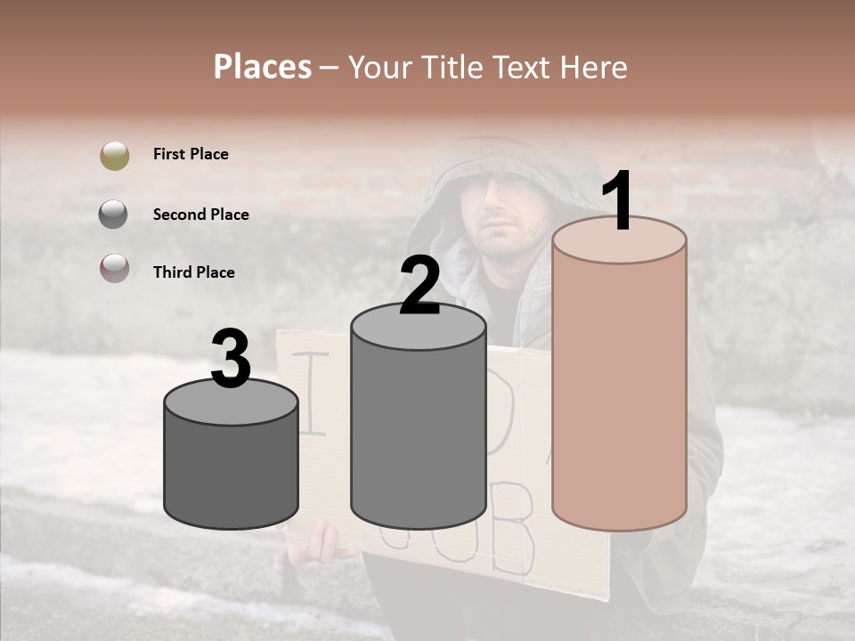 Portrait Unemployment One PowerPoint Template