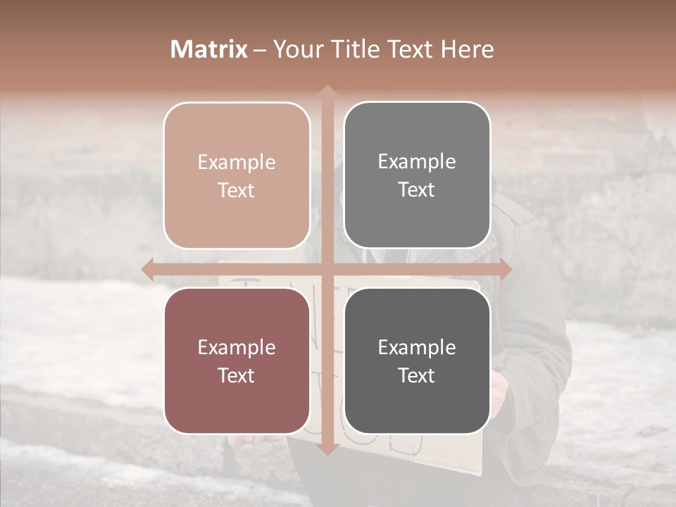 Portrait Unemployment One PowerPoint Template