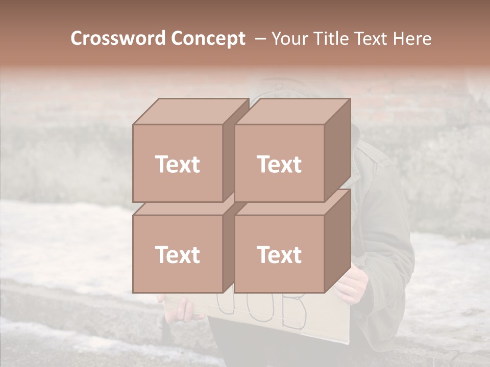 Portrait Unemployment One PowerPoint Template