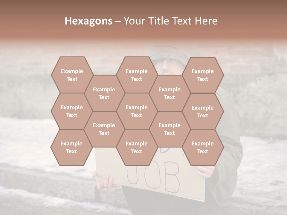 Portrait Unemployment One PowerPoint Template