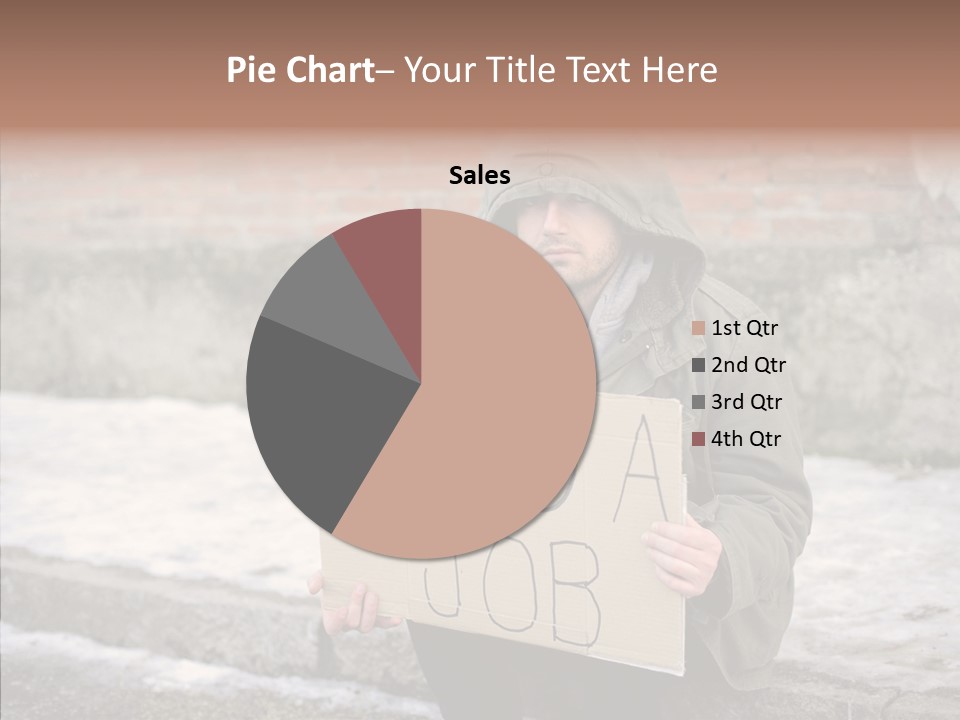Portrait Unemployment One PowerPoint Template