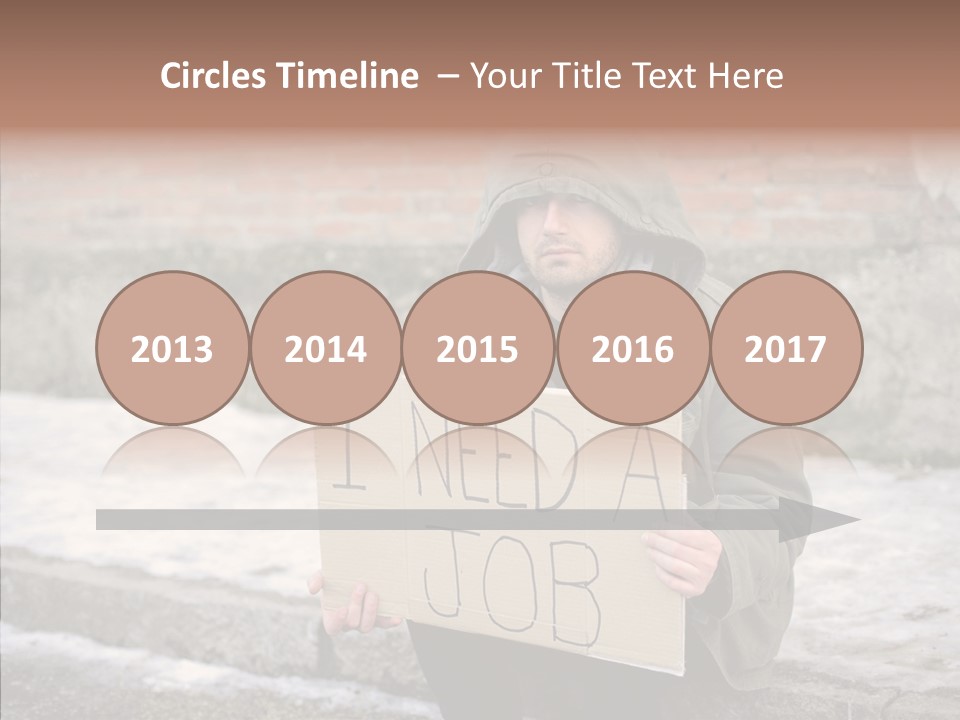 Portrait Unemployment One PowerPoint Template