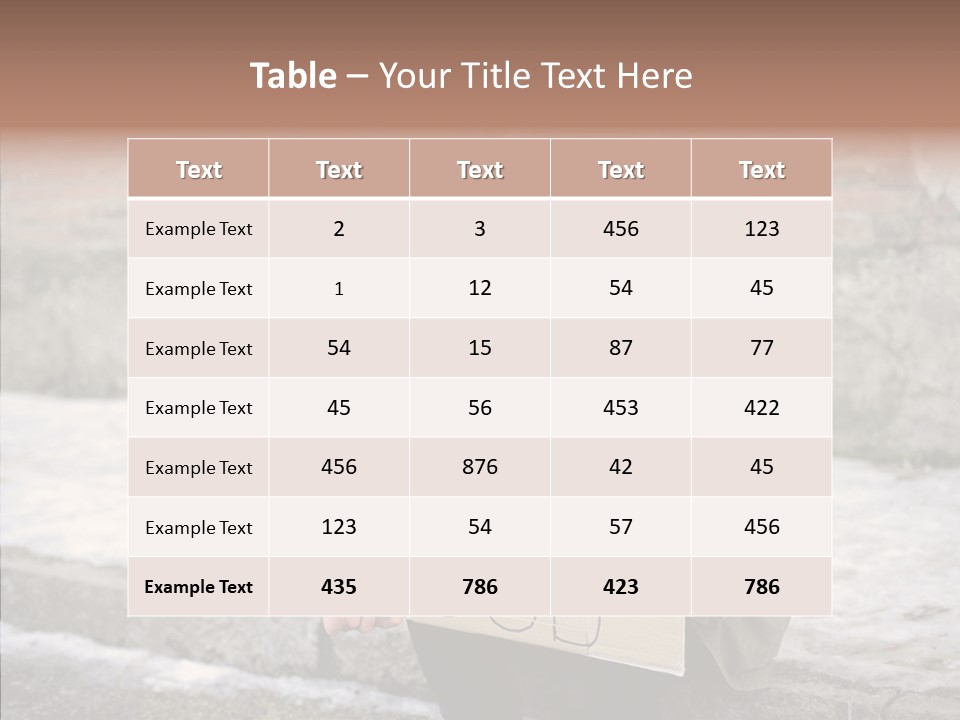 Portrait Unemployment One PowerPoint Template